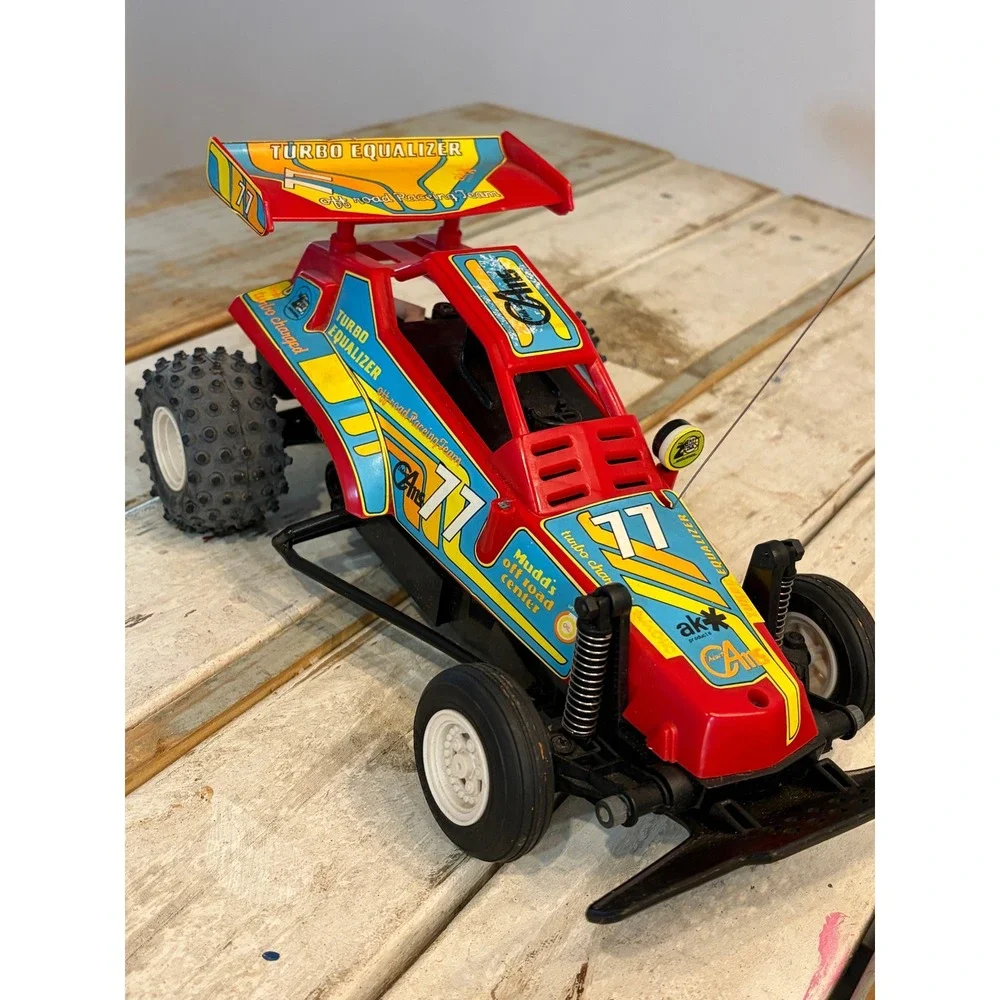 Vintage Acetec Turbo Equalizer RC Buggy Red Off Road Racing Car Made Korea WORKS